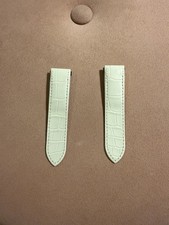 Genuine Cartier Tank Alligator Strap Ivory Off-White Glossy KD68WK93 MI Austria