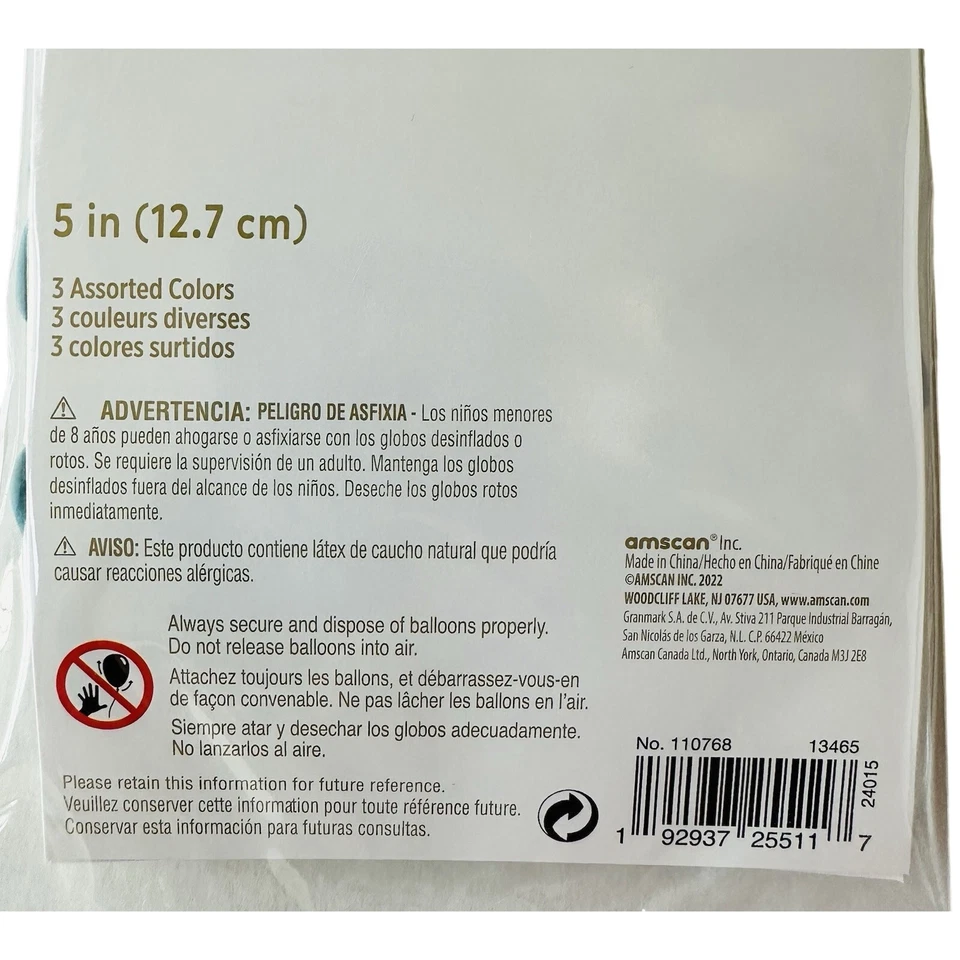 "Surtido de globos de látex 125-5"" azul y verde cumpleaños, bebé, boda fiesta" Foto 3 de 3