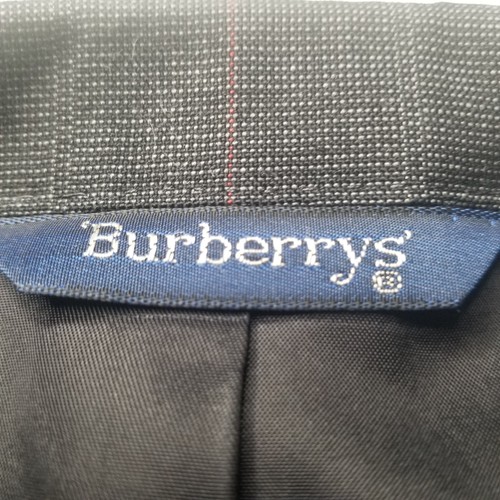 Vintage Burberry's Saks Fifth Men's Gray Tweed Blazer Wool 40r 42r Suit Jacket - Picture 14 of 24