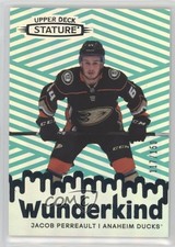 2022-23 Upper Deck Stature Wunderkind Green 117/150 Jacob Perreault #W-1 ya1