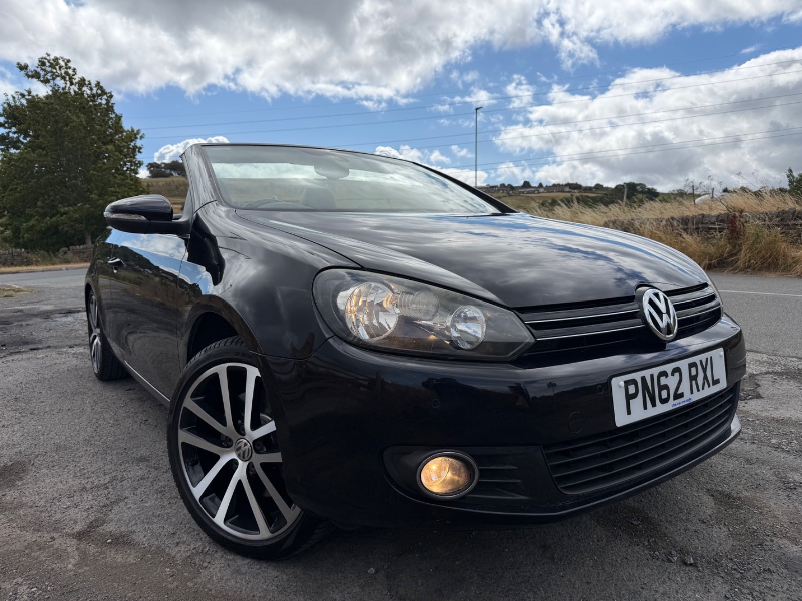 2012/62 VW Golf 2.0 TDI GT Cabriolet BLK Leather|S/History|ParkingSensors|2 KEYs