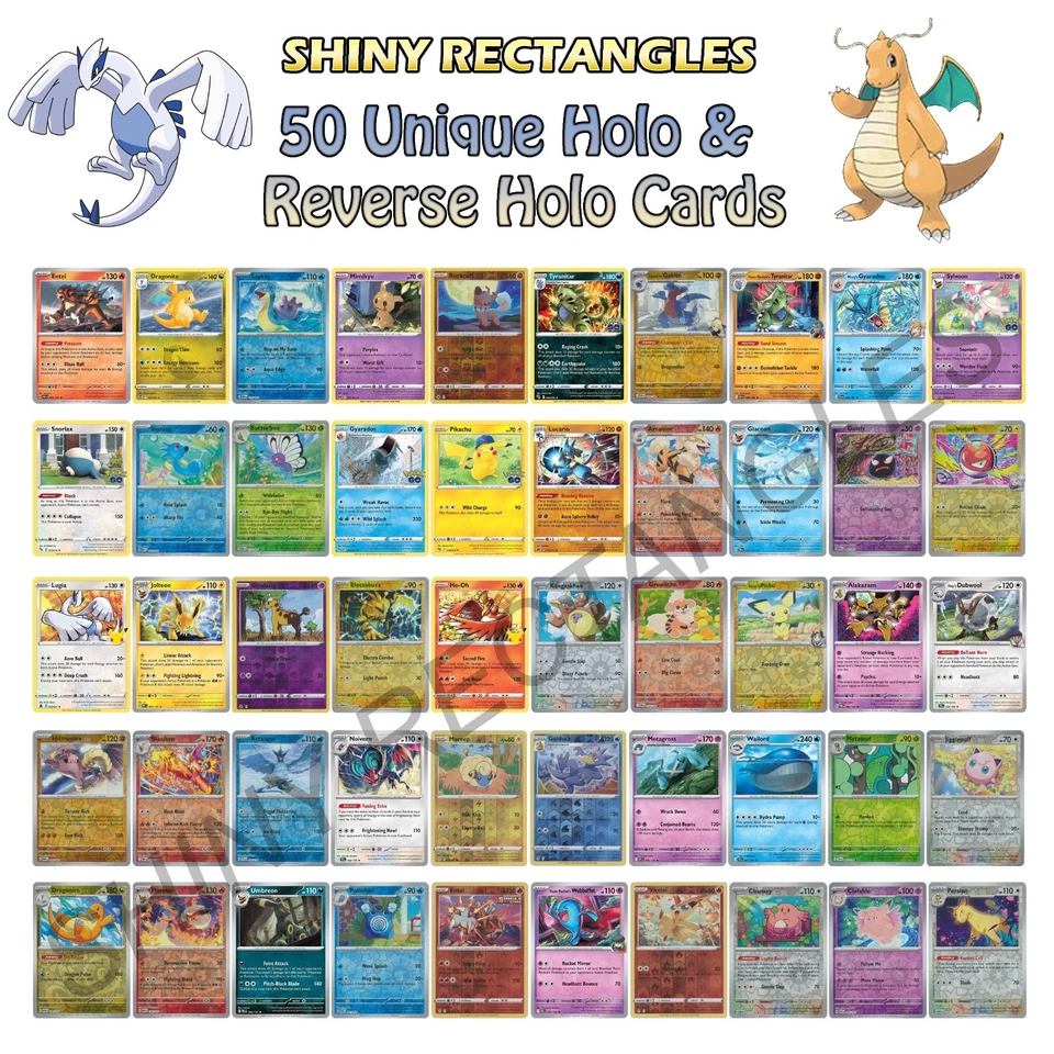 500 Pokemon Card Lot + 50 Holo, Rares, Reverse Foils - Gift Box Bulk Collection - Image 4 of 4