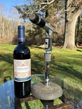 Vintage Atlas Sound Microphone Stand And Shure Microphone