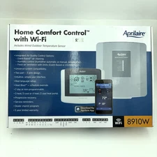 AprilAire 8910W Wi-Fi Programmable Touchscreen Thermostat with IAQ Gray