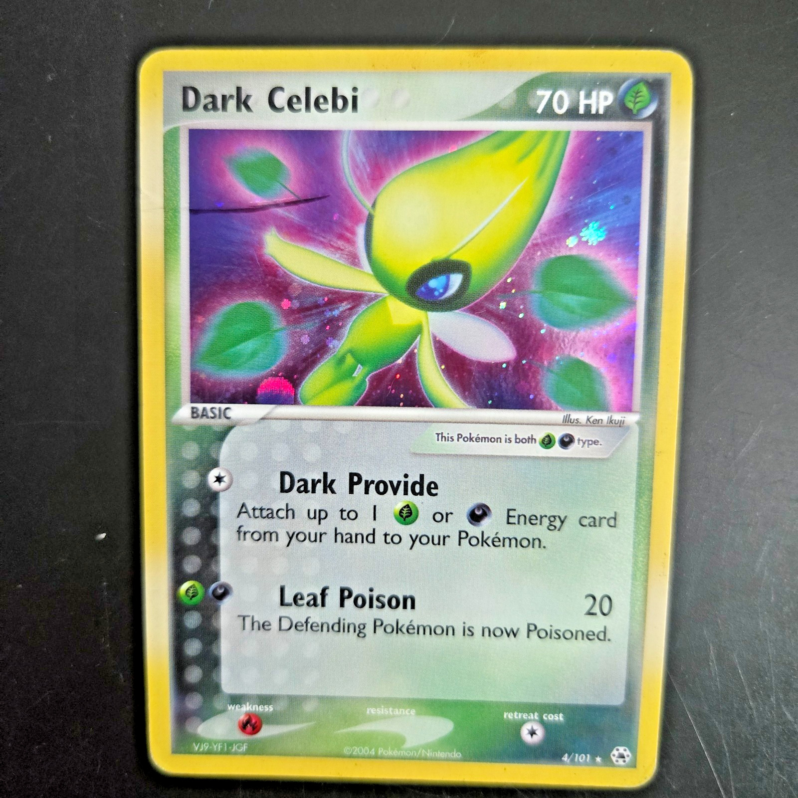 Pokemon Dark Celebi Hidden Legends HL 4/101 Holo Rare Grass Basic HP Poor 70 HP