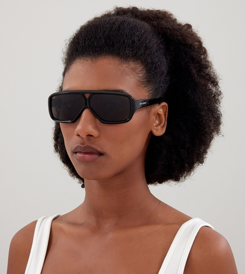 NUOVI OCCHIALI DA SOLE SL569Y 001 SAINT LAURENT DONNA NERI OCCHIALI DA AVIATORE