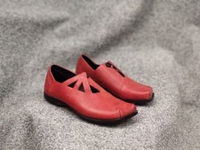 Cydwoq Handmade Design Leather Sandals Shoes Custom Red