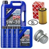 MotoröL Filter Set 5W-30 Liqui Moly 9 Liter + Schraube FüR Mercedes V-Klasse
