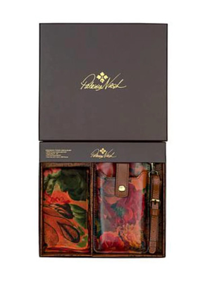 #ad Patricia Nash Farleigh Phone Crossbody and Scarf Boxed Set Spring Multi Print $107.91