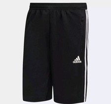 adidas Mens 3 Stripes Shorts in Black Size Large
