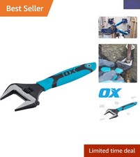 10-Inch OX Pro Adjustable Wrench - Versatile Plumbing Spanner with Comfort Grip