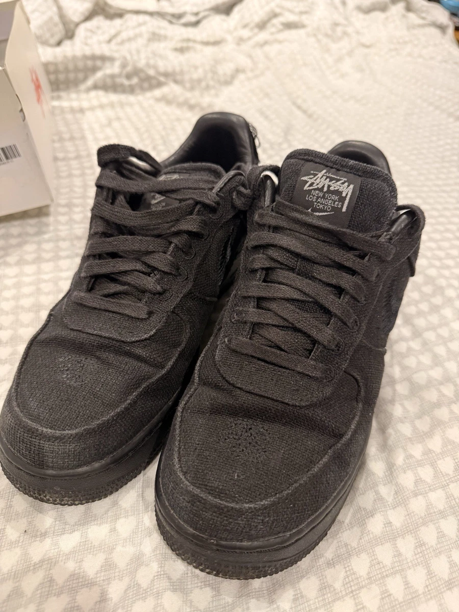 Preços baixos em Nike Air Force 1 Low x Stussy Black | eBay