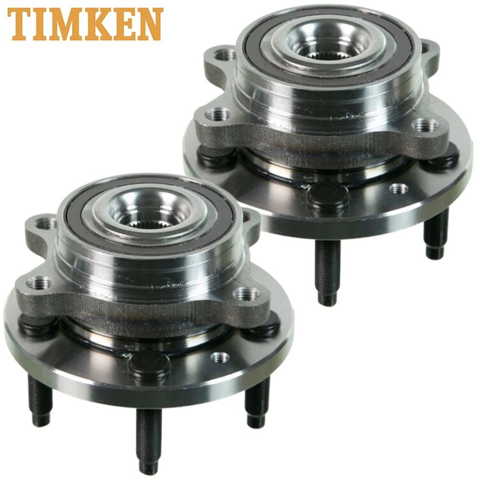 TIMKEN Pair Wheel Bearing Hub Assembly For Ford Taurus Flex Edge 5 Lug w/ Sensor - Image 4 of 4