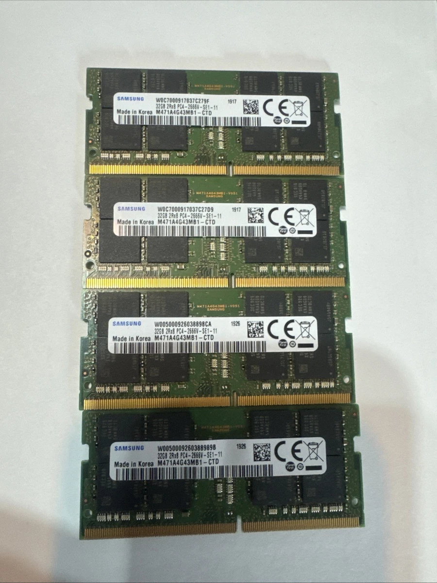 Samsung DDR4 PC4-2666 4GB×10枚　【S261222⑩】 Samsung 4GB DDR4 2666MHz PC4-21300 (PC4-2666V) CL19 SODIMM 1Rx16