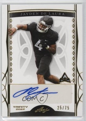 2022 Leaf Trinity Gold 25/75 Jayden De Laura #BA-JDL Auto 17hx
