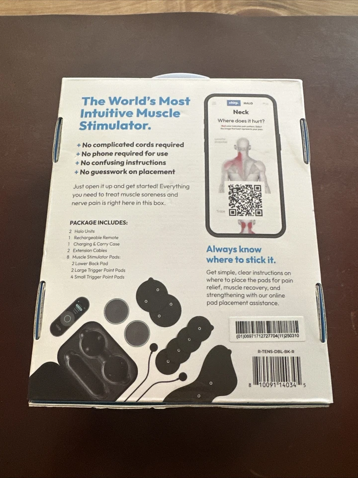 Новый Стимулятор Мышц Chirp Halo - Двойной - Черный - ЗАПЕЧАТАННЫЙ - Изображение 3 из 3