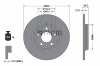 2X Pagid Bremsscheibe Voll Ø300Mm FüR Audi A4 Avant 8W5 B9 8WD Q5 FYB