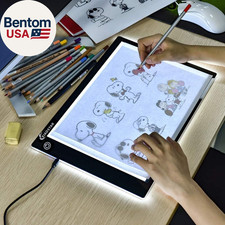 Light Box Drawing Pad, Tracing Board with Type-C Charge Cable and Brightness Adj