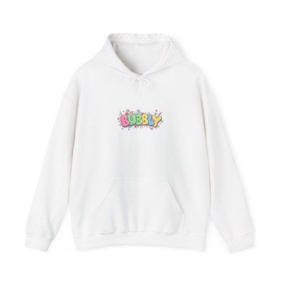 Bubbly Bubble Letters Hoodie | chaotic cute, bubble typography
