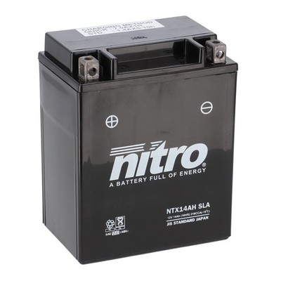 Nitro Batterie 12V 12AH YTX14AH-BS (für: Indian Scout Bobber 1130 ABS 18-20 )