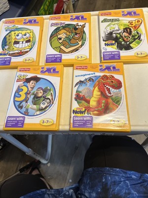 Fisher Price iXL Learning System - Lot of 5 Learning Games *Complete* 3-7 Yrs