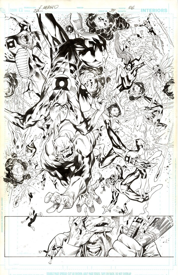 Justice Society of America Vol. 3 #39 Page 6(D.C. 2010) Jesus Merino(Pencil) Comic Art