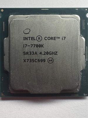 Used - Intel Core I7-7700K Processor (4.2 GHz, Quad-Core, LGA 1151) - SR33A