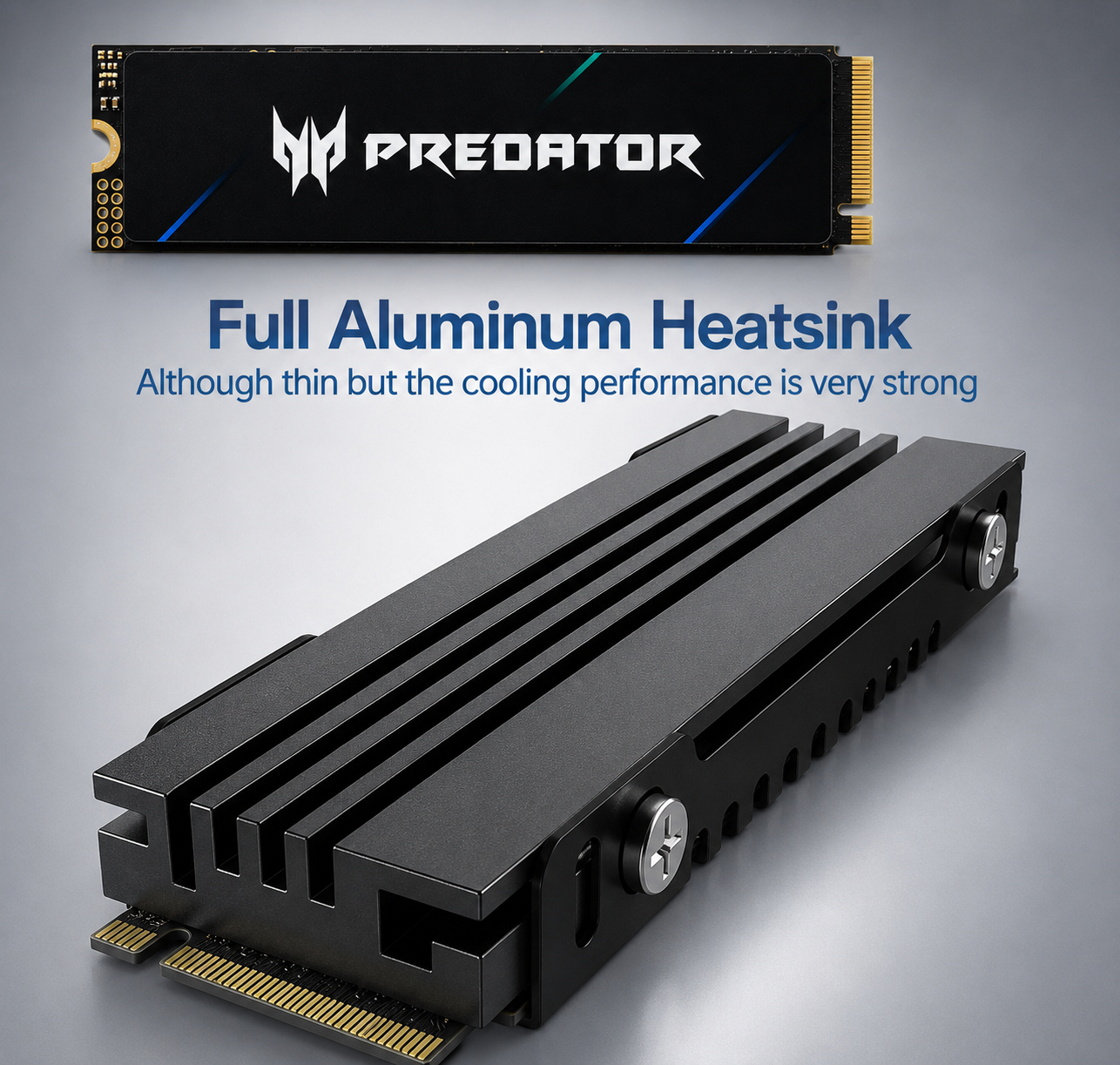 Acer Predator GM7 2TB SSD NVME M.2 for Desktop Laptop PC Sony PS5 + heatsink