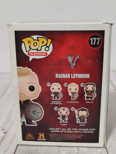 Ragnar Lothbrok Seer Rollo Vikings Lot #177 179 181 Funko POP Figuren Box Damage - Bild 6 von 24