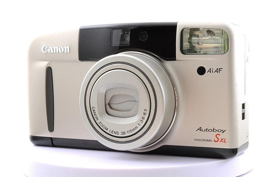 [TODO FUNCIONA / Casi COMO NUEVO] Canon Autoboy S PANORAMA 35mm Película apuntar y disparar JAPÓN Foto 2 de 4