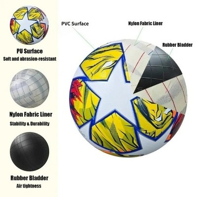 High Quality Soccer Balls,Official Size 5 PVC Material Goal Team Outdoor Match