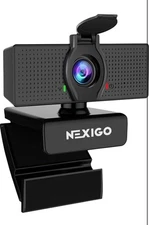 NexiGo N60 1080P Webcam with Microphone, Adjustable FOV, Zoom
