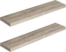 Floating Shelves Wall Wall Mounted Shelf Set of 2 39.4" Hanging Shelf W/