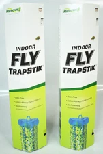 RESCUE! Fly TrapStik – Indoor Hanging Fly Trap - 2 Pack - NEW