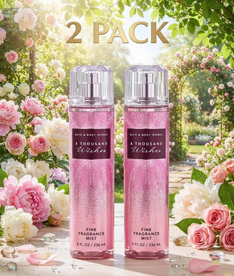 [2-PACK] Bath & Body Works A THOUSAND WISHES Fine Fragrance Mist 8oz - NEW
