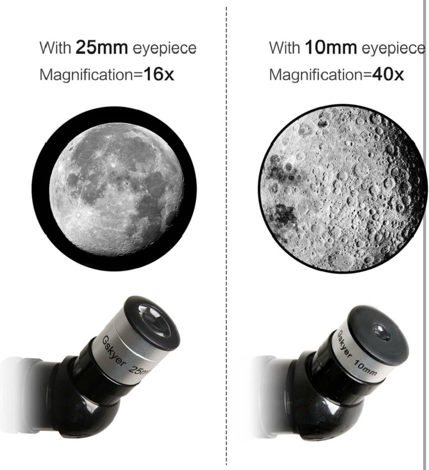 Telescope 70mm Aperture 400mm AZ Mount Astronomical Refracting Telescope - Image 3 of 4