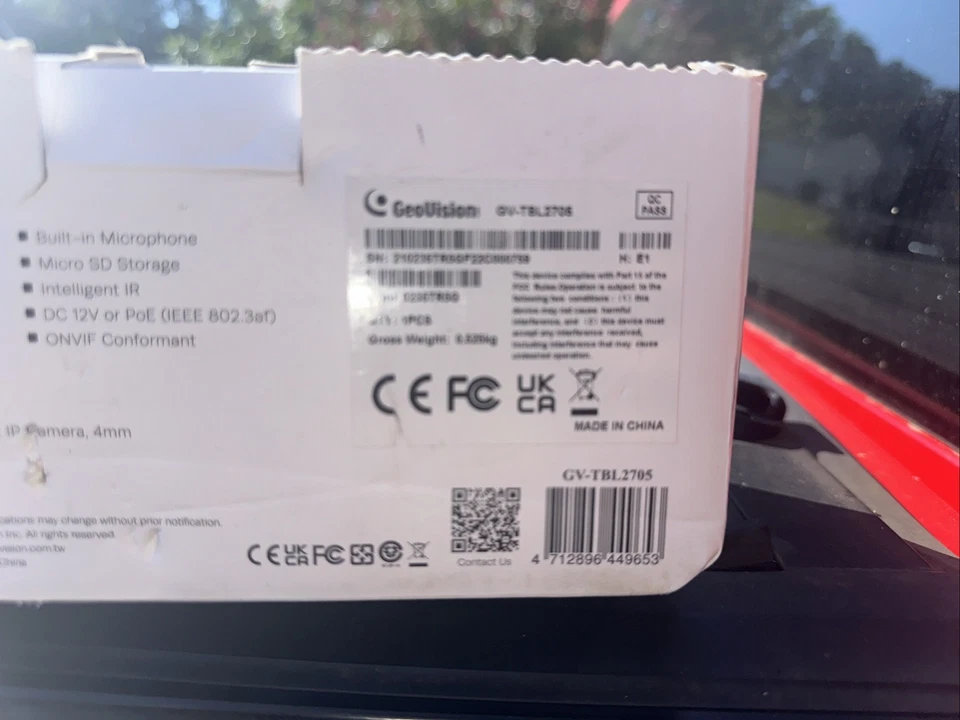 Geovision GV-TBL2705 Bullet Camera 2MP 4mm Outdoor Low Lux WDR Pro IR LED, IP67 - Image 2 of 3