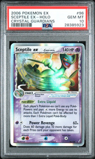 POKEMON SCETTILE EX HOLO 2006 EX CRYSTAL GUARDIANS #96 PSA 10 POP 33