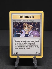1st Edition Imposter Oak's Revenge Trainer Pokemon Card 76/82 - 1999-2000 - NM