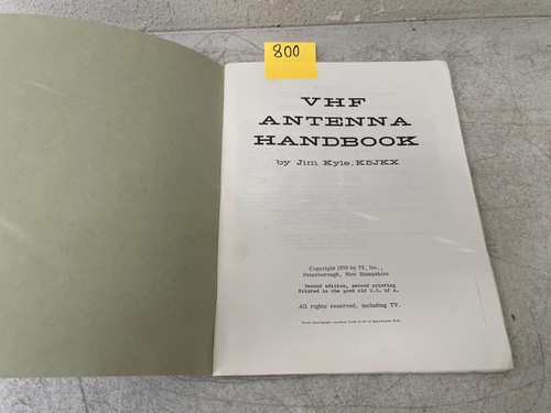 VHF Antenna Handbook Manual by Jim Kyle K5JKX Ham Radio Guide Vintage - Afbeelding 5 van 8