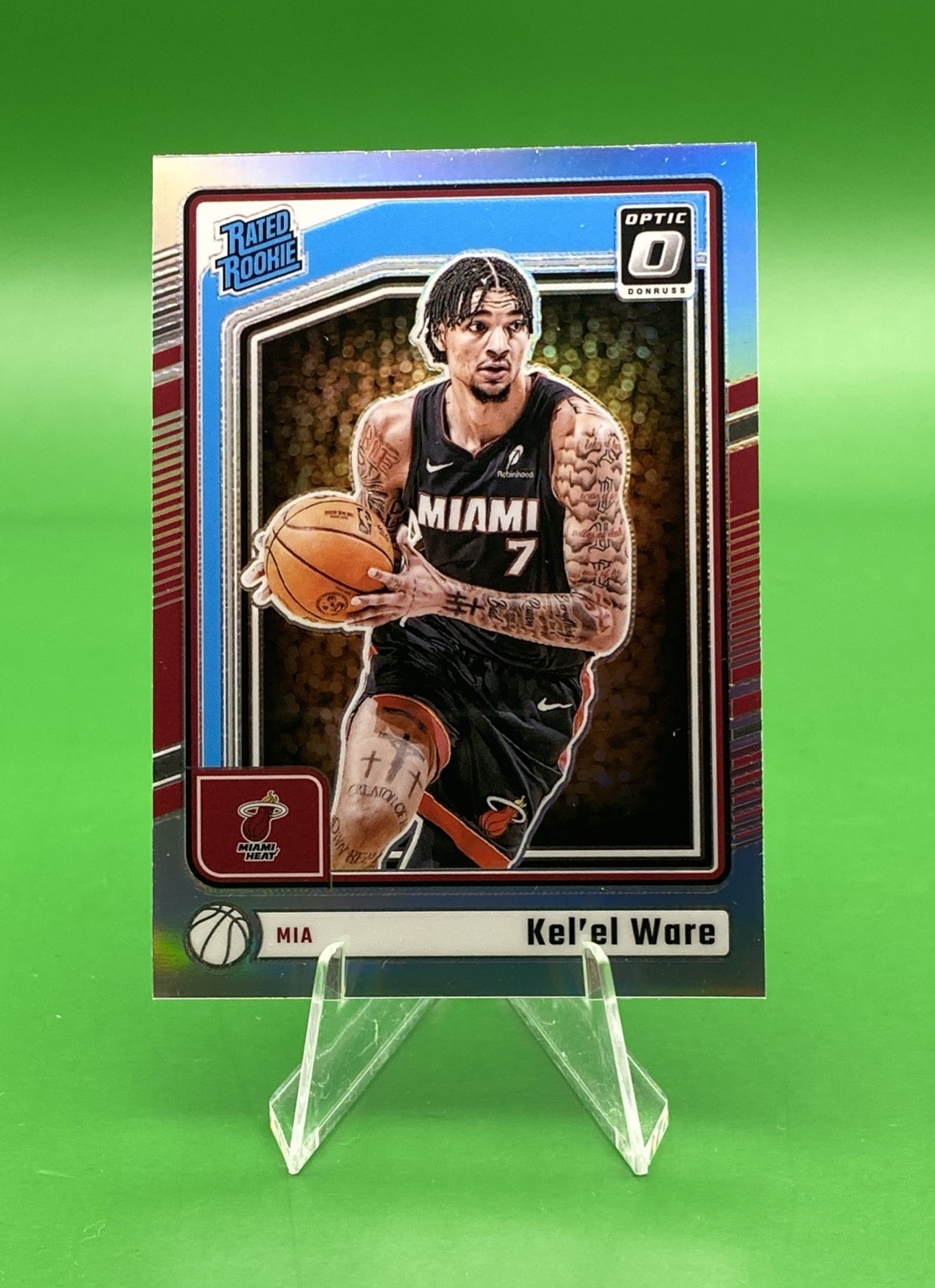 KEL'EL WARE 2024-25 DONRUSS OPTIC SILVER HOLO PRIZM ROOKIE RC #280 HEAT