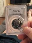 1964 PR 67 50c Accented Hair Kennedy Half Dollar Silver PCGS PR67