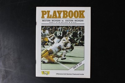 PLAYBOOK Magazine Nov 1981 Western Michigan vs Eastern Michigan Football Program