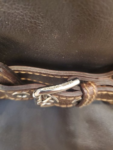 Cartera Bolso Vintage Dolce & Gabbana Marrón Cromo Auténtica Excelente Estado - Imagen 5 de 24