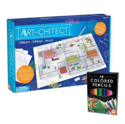 Art-chitect with FREE Colored Pencils Architecture Set for Kids