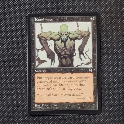Wizards Magic: The Gathering MTG Reanimate Tempest Sorcery Reg Eng Unc 151 1997