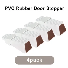 KERUI Door Stopper for Bottom of Door with Holder for Multi Floor Non-Slip 4PACK