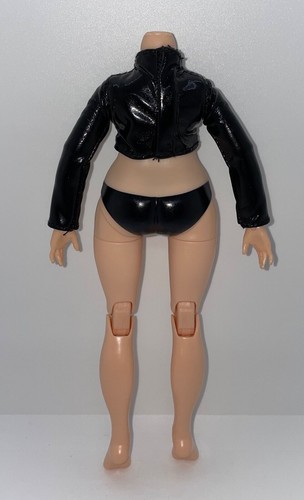 Rainbow High Shadow Ainsley Slater Trunk Show Doll Top Black Faux Leather Shirt - Picture 3 of 4