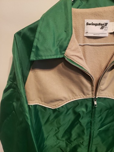 Vintage John Deere Trucker Farm Work Chore Snap Jacket Coat Mens Large Tractor - Picture 7 of 9