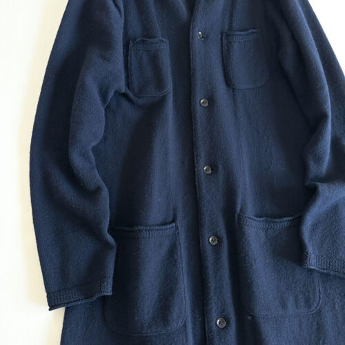 ABRIGO LARGO CAPITAL TIROL HOMBRE COLOR AZUL MARINO OSCURO MATERIAL LANA TALLA M USADO - Imagen 3 de 9